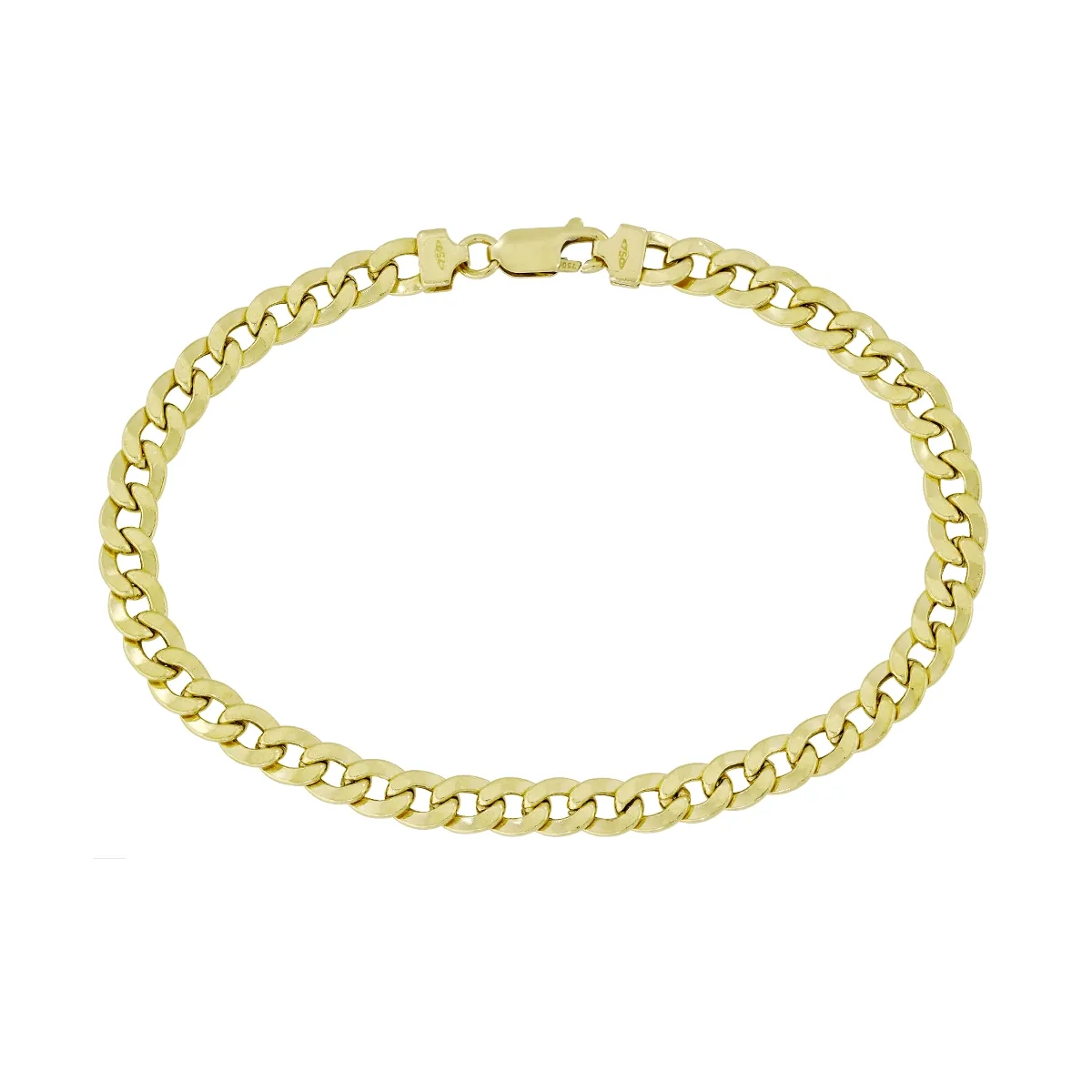 Pulsera en oro amarillo de 18 Kilates, 21 cm. de largo, 5.50 mm. de ancho