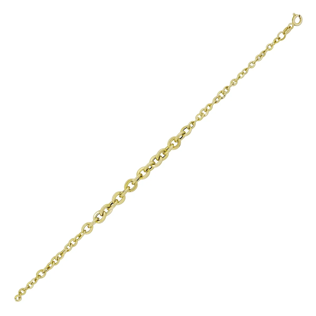 Pulsera en oro amarillo de 18 Kilates, 18 cm. de largo, 3 mm. de ancho