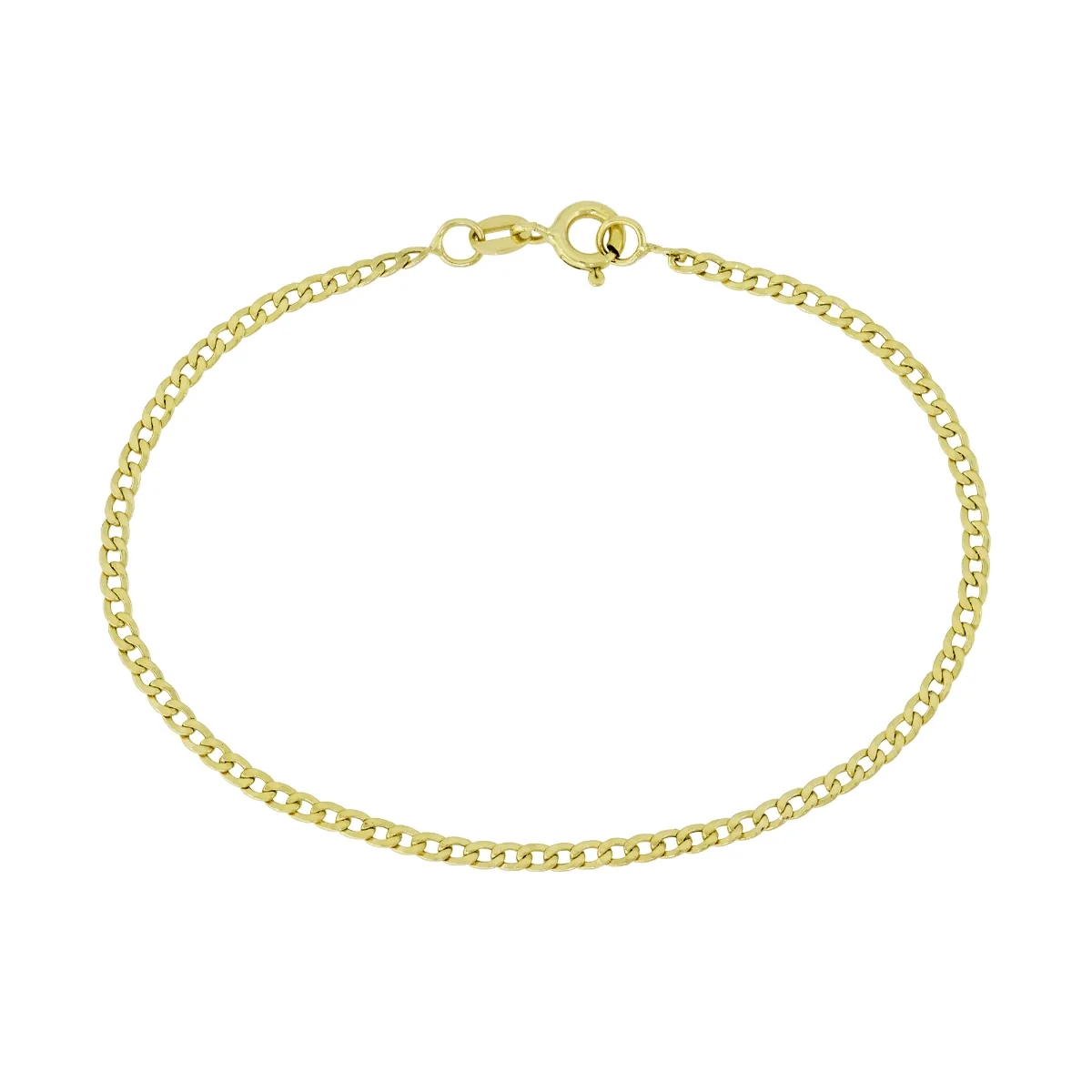 Pulsera en oro amarillo de 18 Kilates, 19 cm. de largo, 2.30 mm. de ancho