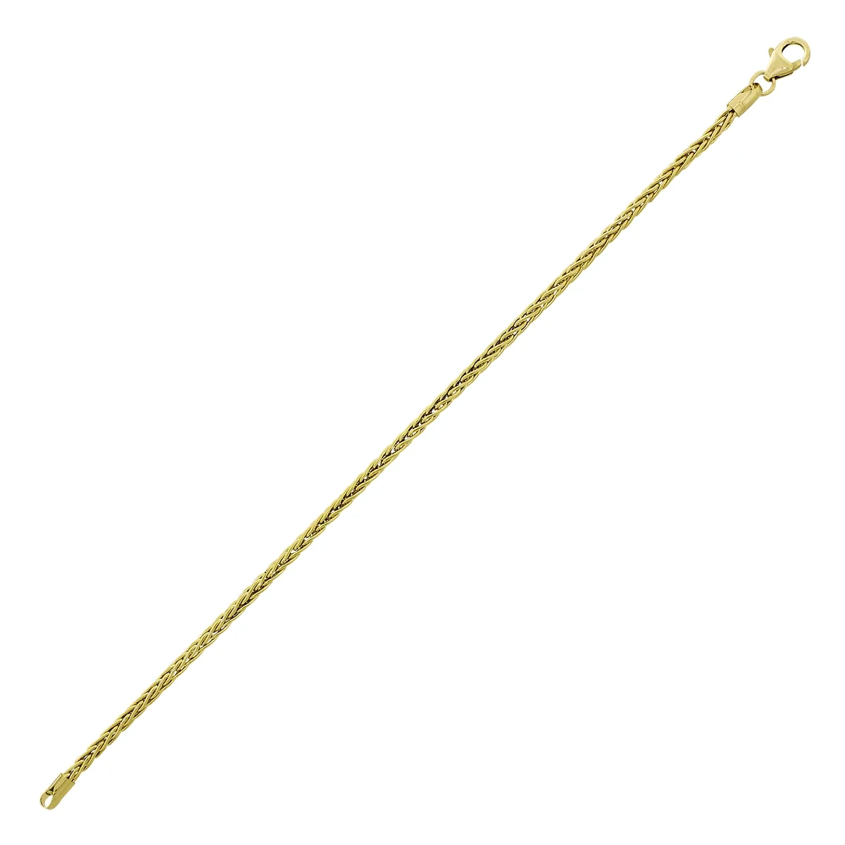 Pulsera en oro amarillo de 18 Kilates, 19 cm. de largo, 2.50 mm. de ancho