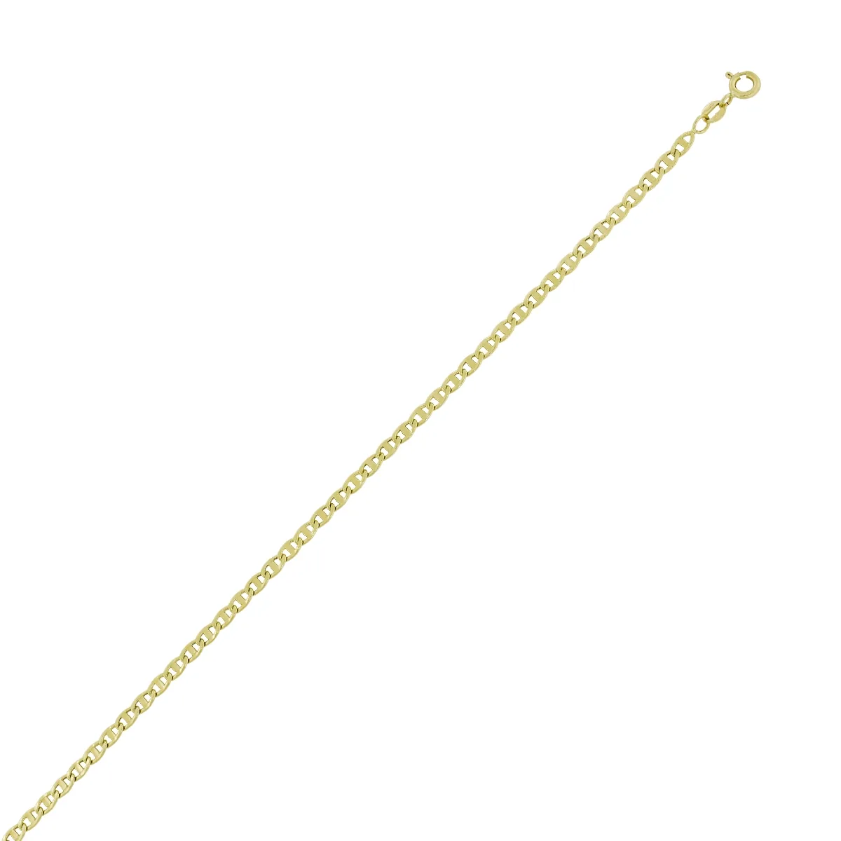 Pulsera en oro amarillo de 18 Kilates, 21 cm. de largo, 3.50 mm. de ancho