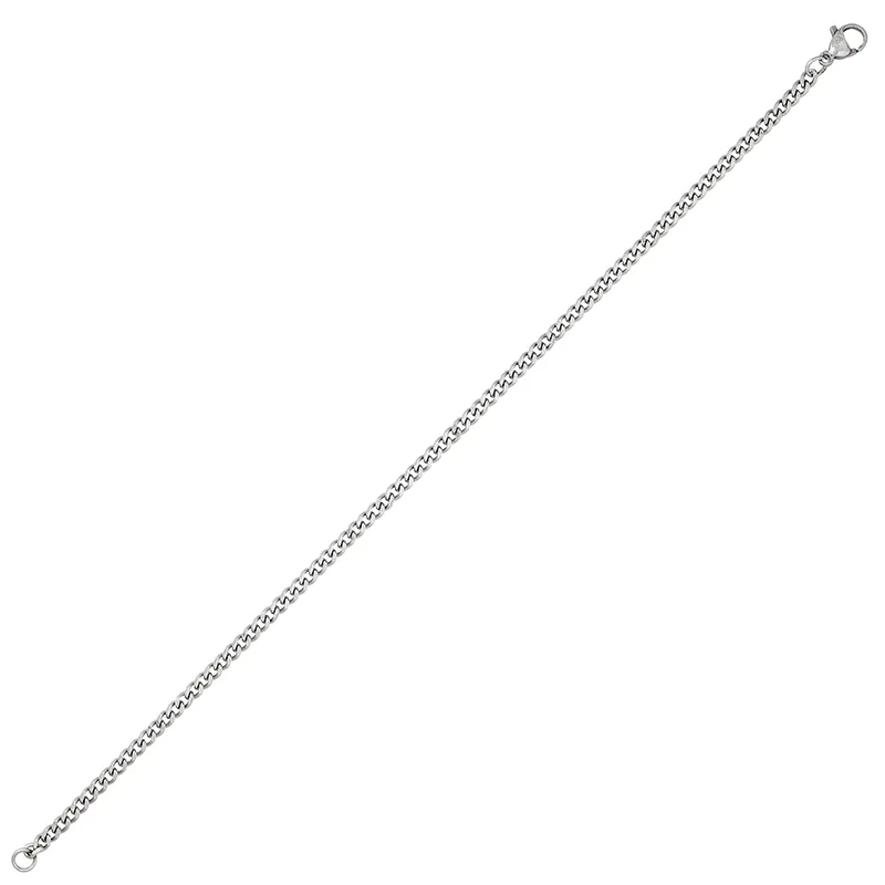 Pulsera en acero, 21 cm. de largo, 2.50 mm. de ancho, con terminado en Acero, de la coleccion Forza
