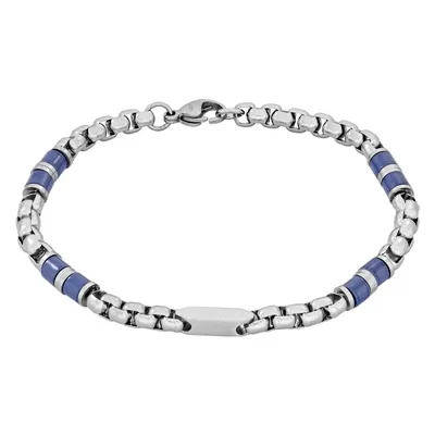 Pulsera en acero, 21 cm. de largo, 4.50 mm. de ancho - Colección Forza