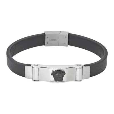 Pulsera en silicona y acero, 21 cm. de largo, 10 mm. de ancho - Colección Forza