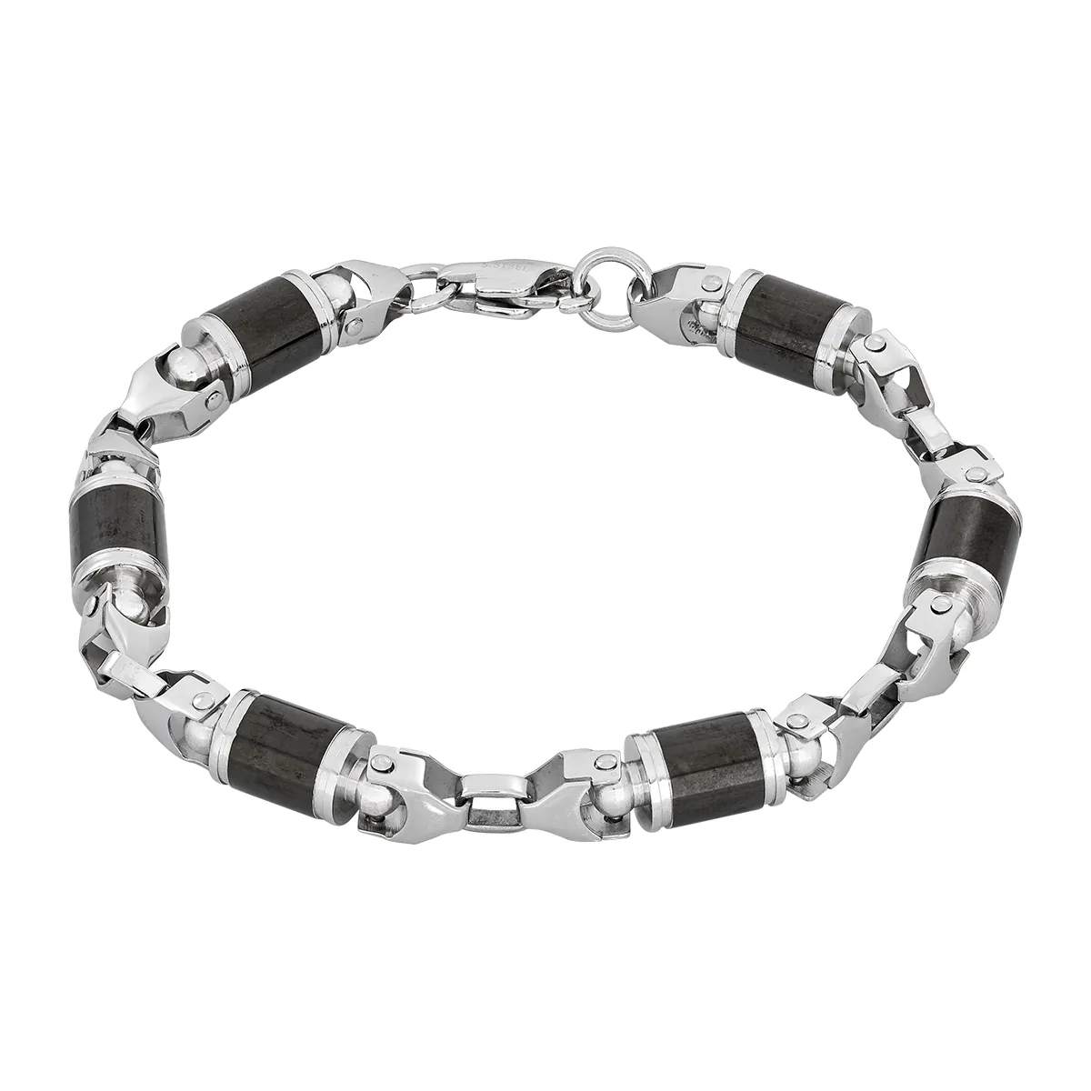 Pulsera en acero, 24 cm. de largo, 9 mm. de ancho - Colección Forza