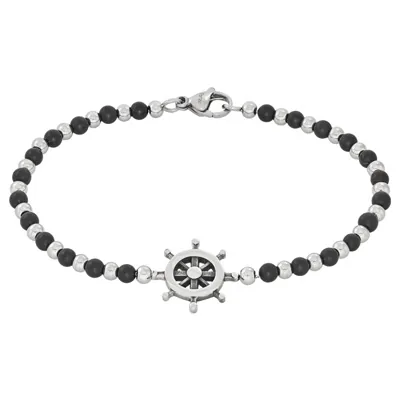 Pulsera marinera en acero, 21.50 cm. de largo, 4 mm. de ancho - Colección Forza