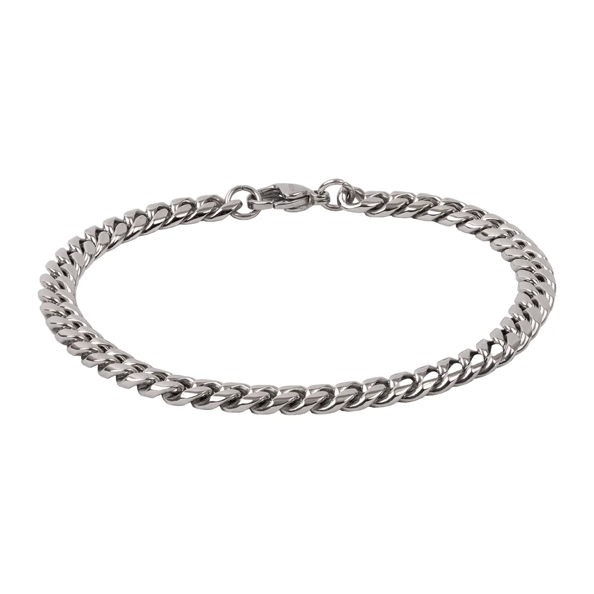 Pulsera en acero, 21 cm. de largo, 6 mm. de ancho - Colección Forza