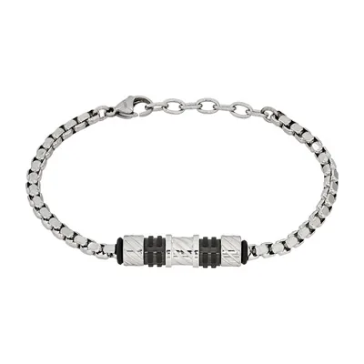 Pulsera en acero, 18 cm. de largo, 3.50 mm. de ancho - Colección Forza