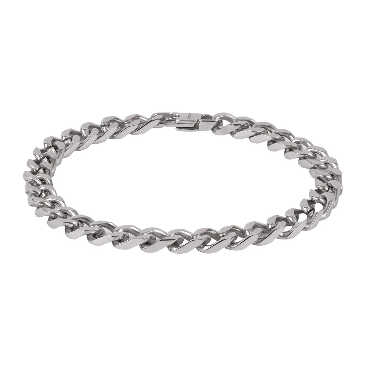Pulsera en acero, 21 cm. de largo, 6.50 mm. de ancho - Colección Forza