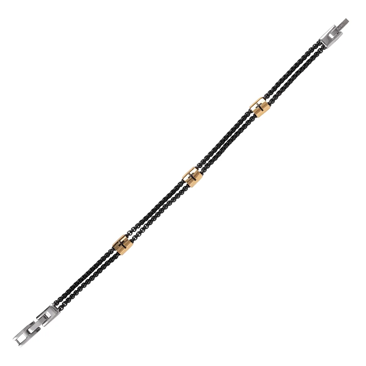 Pulsera en acero, 21 cm. de largo, 2 mm. de ancho - Colección Forza