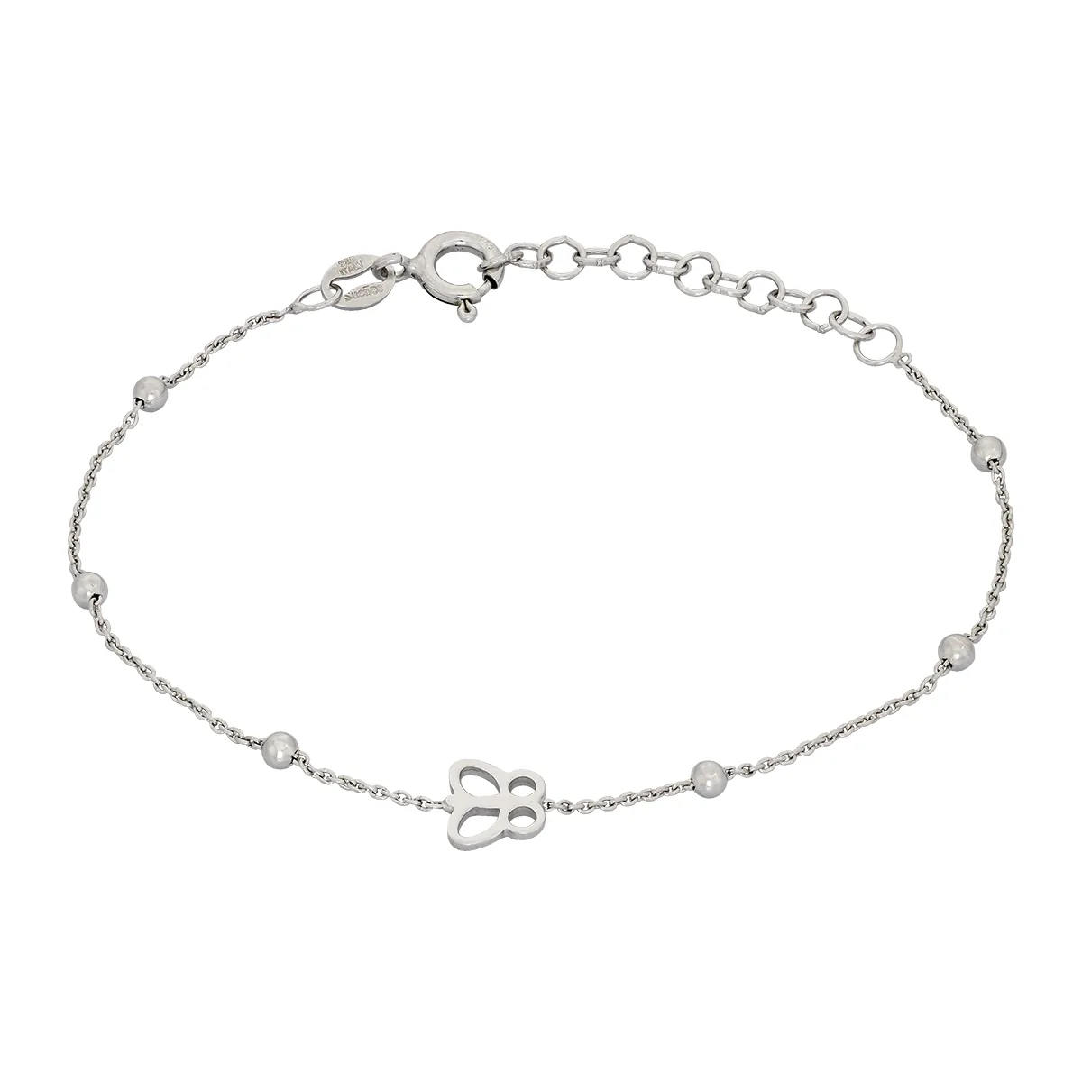 Pulsera de mariposa en plata Ley 925 - Colección Sueños