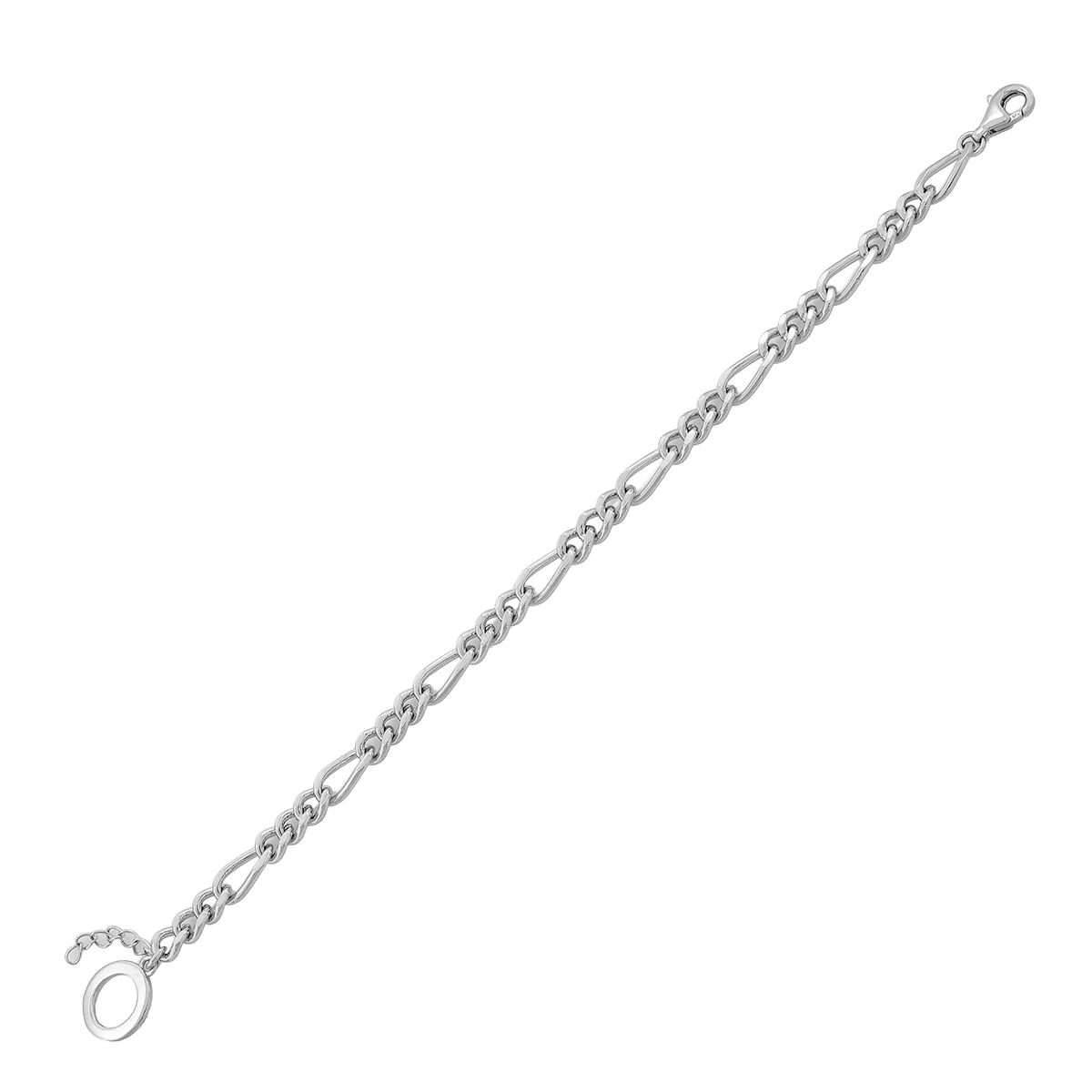 Pulsera en plata Ley 925, 18 cm. de largo, 5.50 mm. de ancho, de la coleccion Sueños