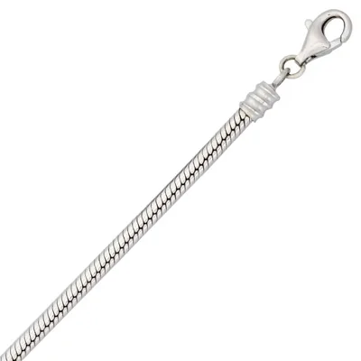 Pulsera en plata Ley 925, 19 cm. de largo, 3 mm. de ancho