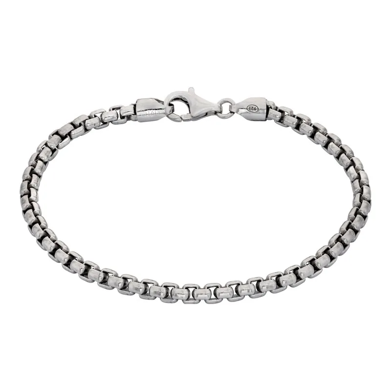 Pulsera en plata Ley 925, 21 cm. de largo