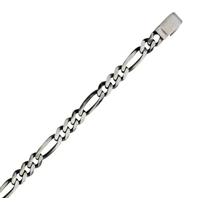Pulsera en plata Ley 925 satinado, 21 cm. de largo, 8 mm. de ancho, de la coleccion Sueños