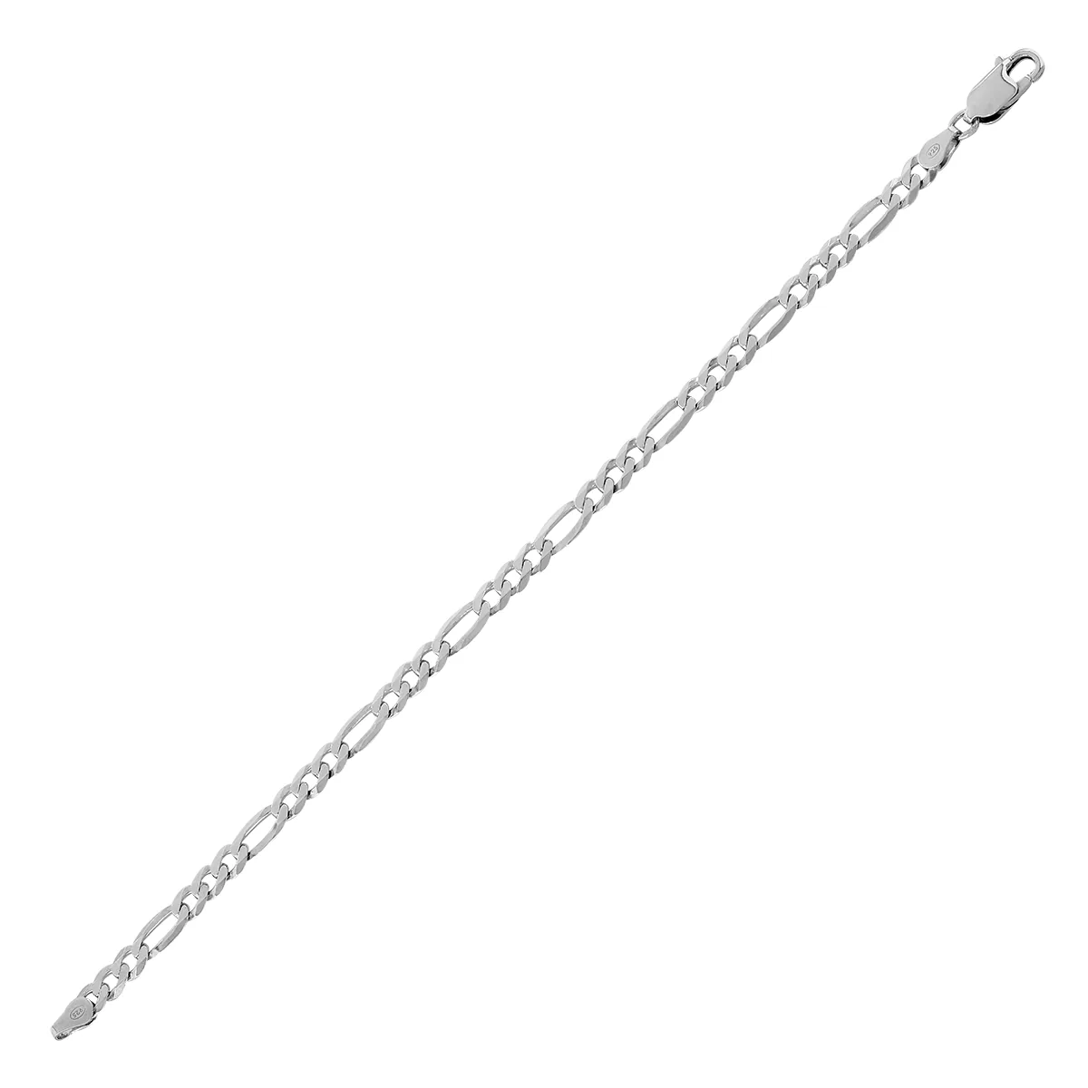 Pulsera en plata Ley 925, 19 cm. de largo, 4.50 mm. de ancho