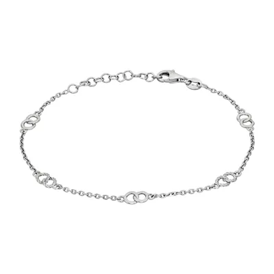 Pulsera en plata Ley 925, 18 cm. de largo - Colección Sueños