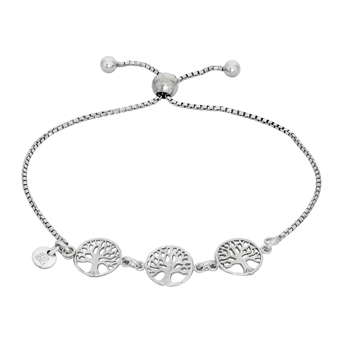 Pulsera en plata Ley 925, 22 cm. de largo, 1 mm. de ancho, de la coleccion Sueños
