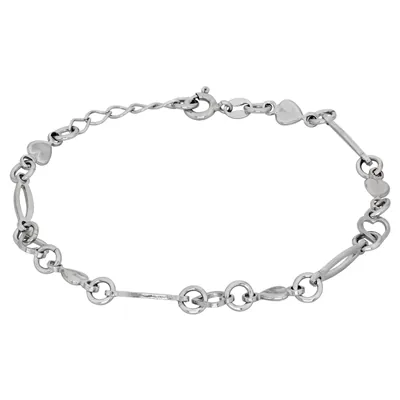Pulsera en plata Ley 925, 18 cm. de largo - Colección Sueños