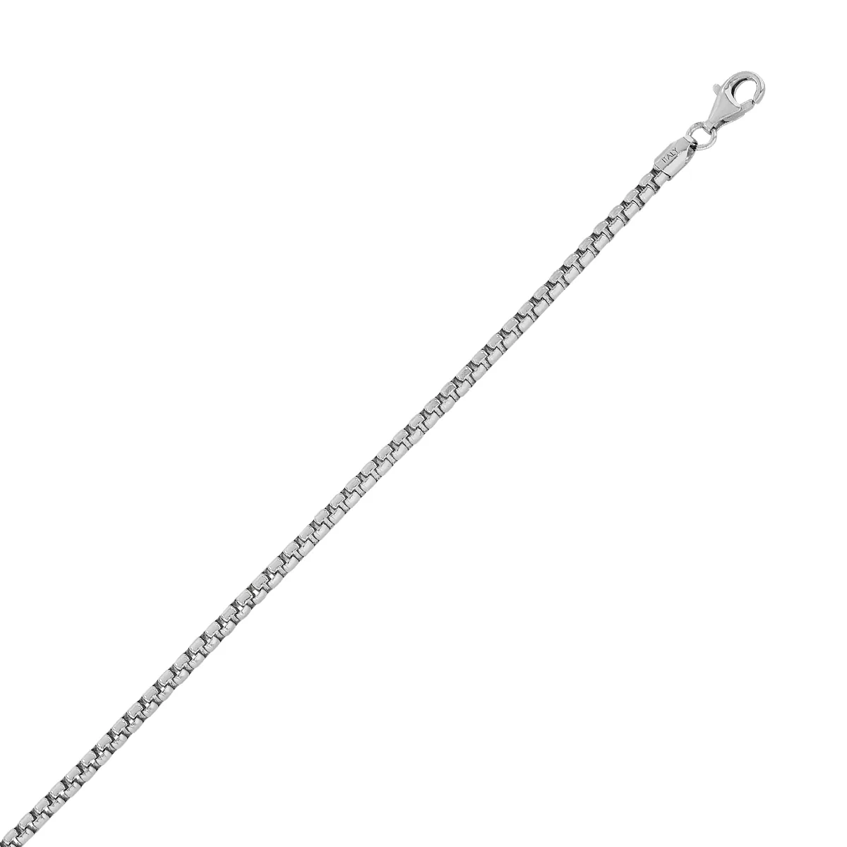 Pulsera en plata Ley 925, 19 cm. de largo, 3 mm. de ancho