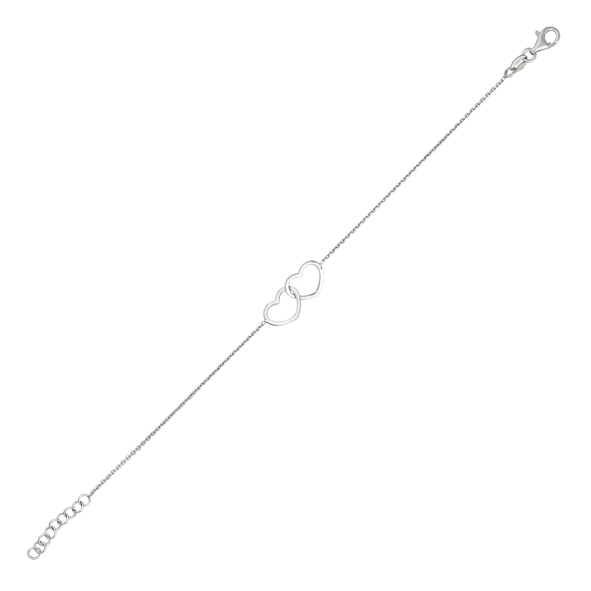 Pulsera en plata Ley 925, 17 cm. de largo, 1 mm. de ancho, de la coleccion Sueños