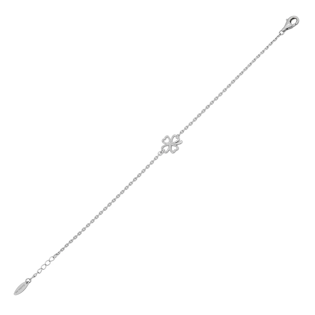 Pulsera en plata Ley 925, 17 cm. de largo, 1.50 mm. de ancho, de la coleccion Sueños