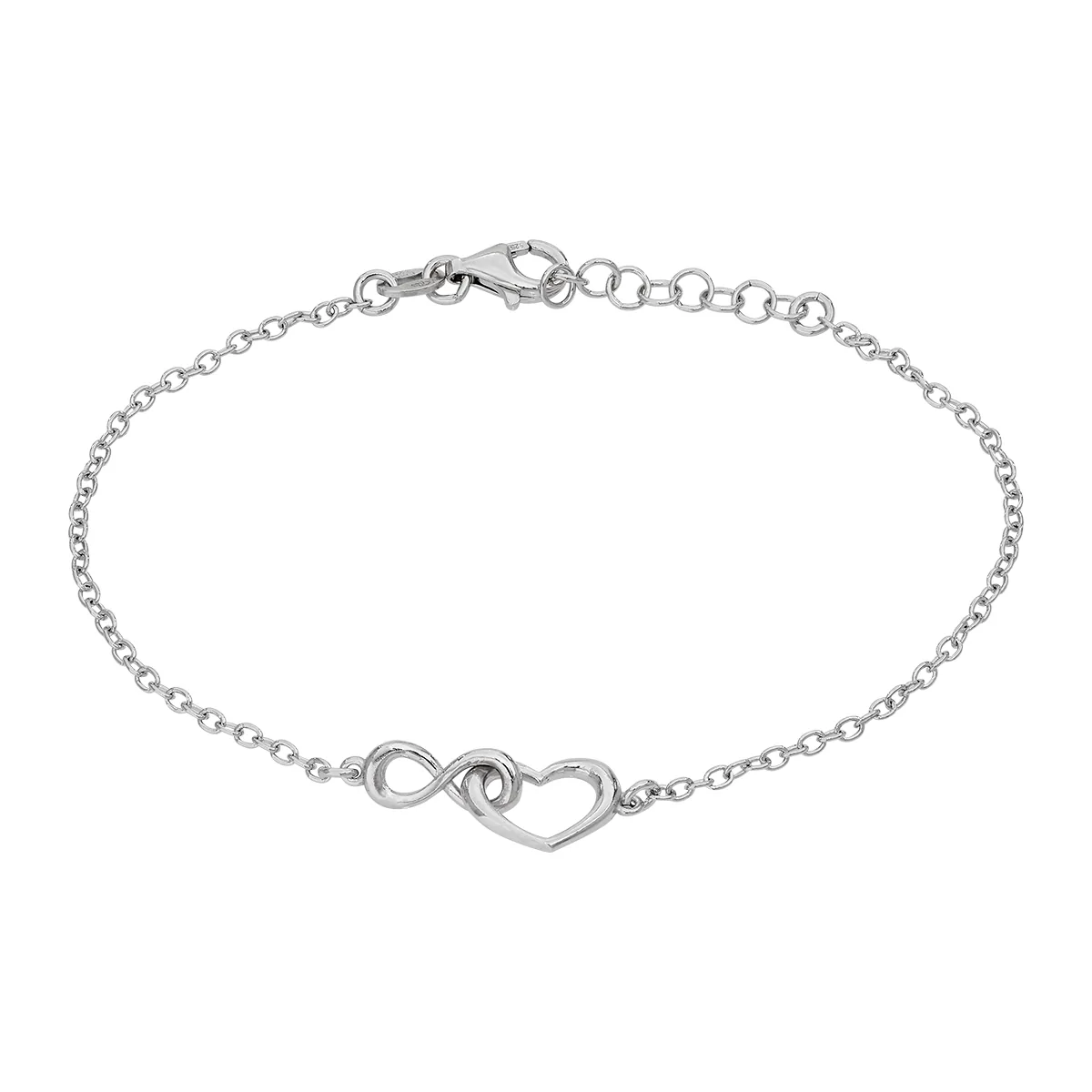 Pulsera en plata Ley 925, 17 cm. de largo, 1.50 mm. de ancho, de la coleccion Sueños