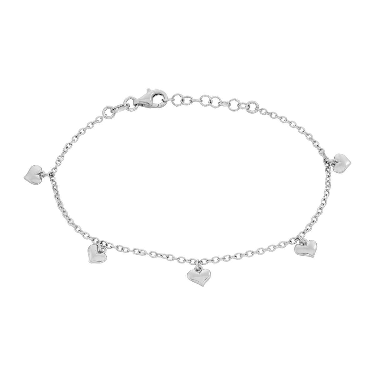 Pulsera en plata Ley 925, 17 cm. de largo, 1.50 mm. de ancho, de la coleccion Sueños
