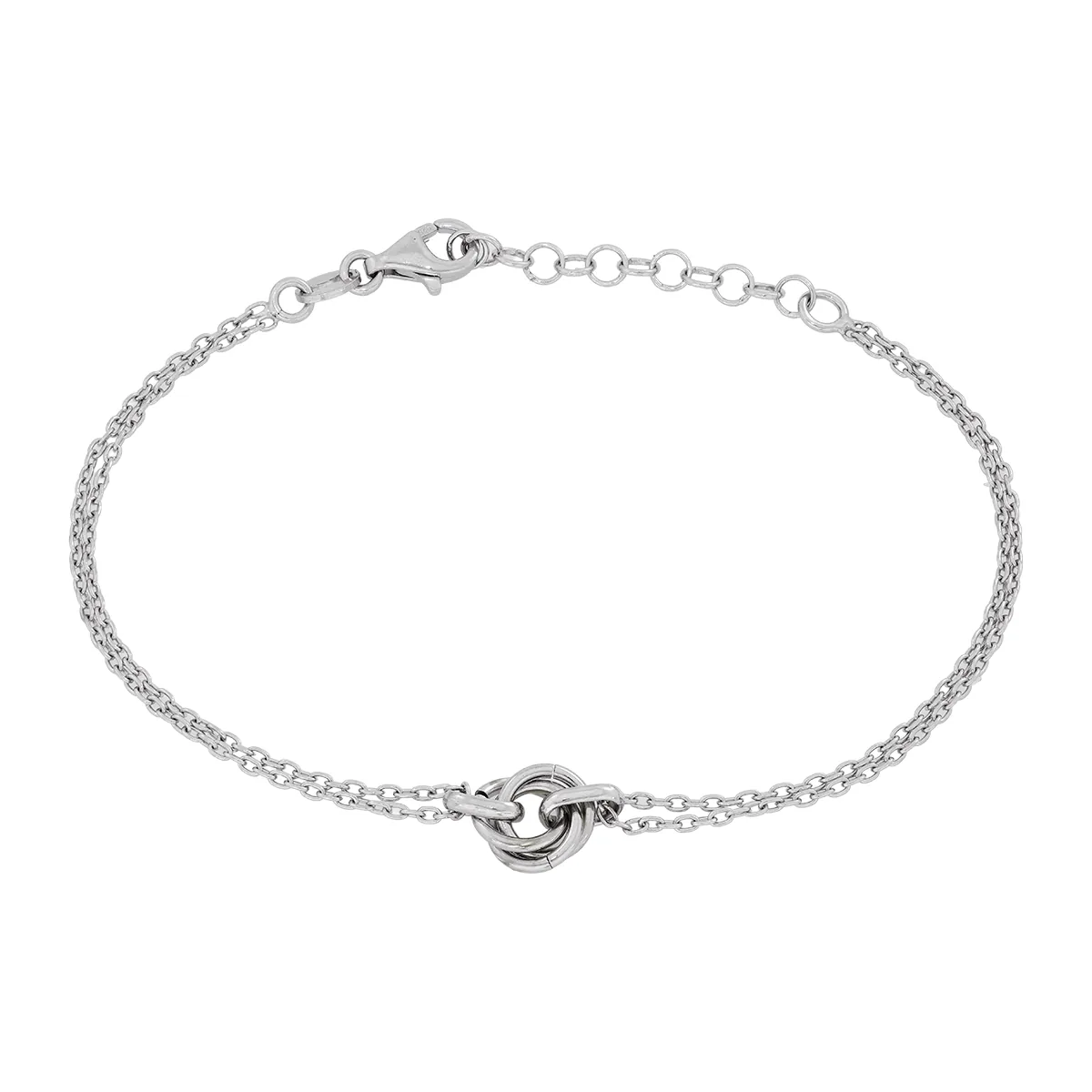 Pulsera en plata Ley 925, 17 cm. de largo, 1 mm. de ancho, de la coleccion Sueños