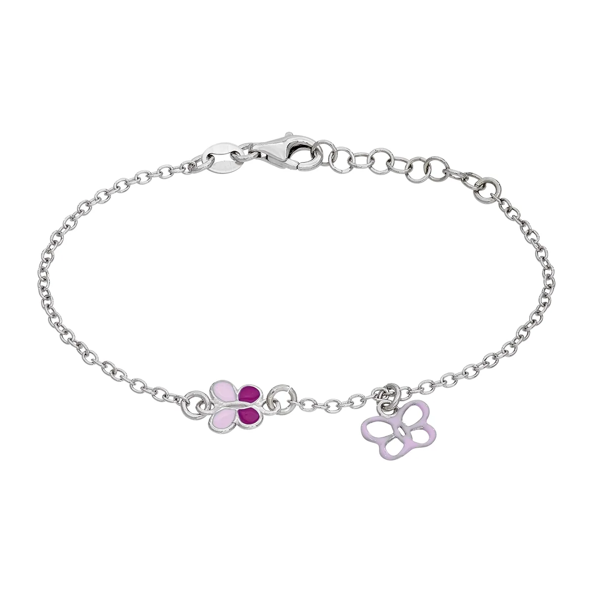 Pulsera en plata Ley 925, 14 cm. de largo, 1.50 mm. de ancho, de la coleccion Sueños