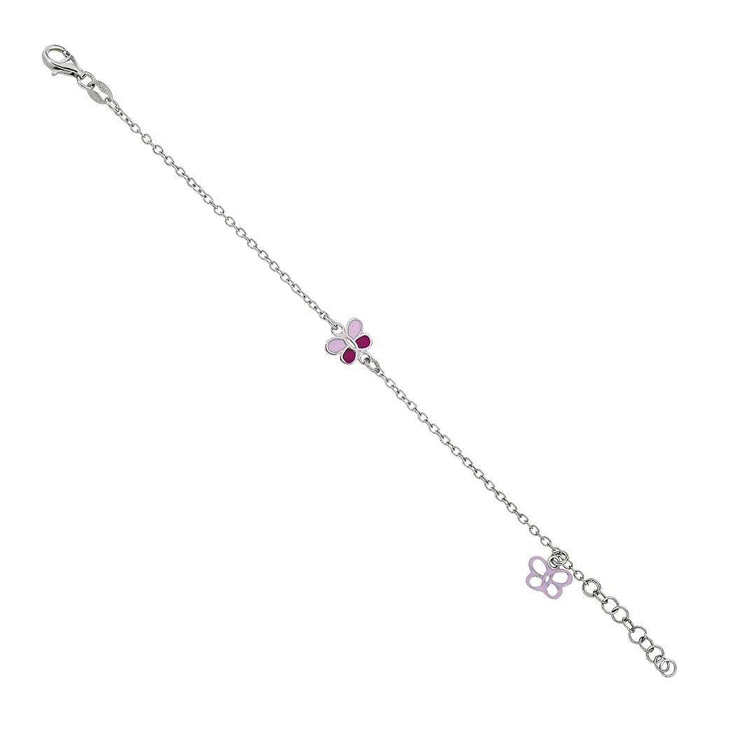 Pulsera en plata Ley 925, 14 cm. de largo, 1.50 mm. de ancho, de la coleccion Sueños