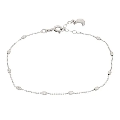 Tobillera en plata Ley 925, Pallinato, 23 cm. de largo, 1 mm. de ancho, de la coleccion Sueños