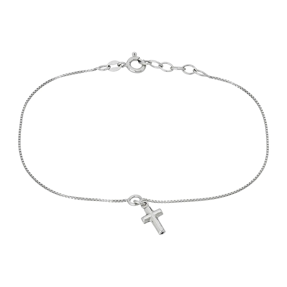 Tobillera en plata Ley 925, 22 cm. de largo, 0.50 mm. de ancho, de la coleccion Sueños