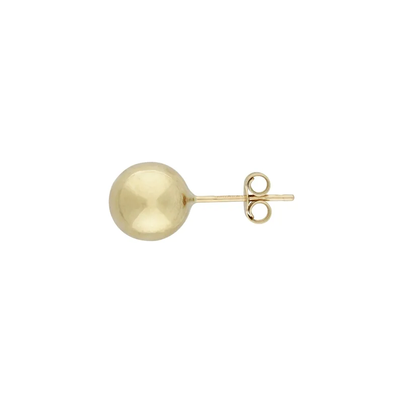 Topos en oro amarillo de 18 Kilates, Bola, 8 mm. de ancho