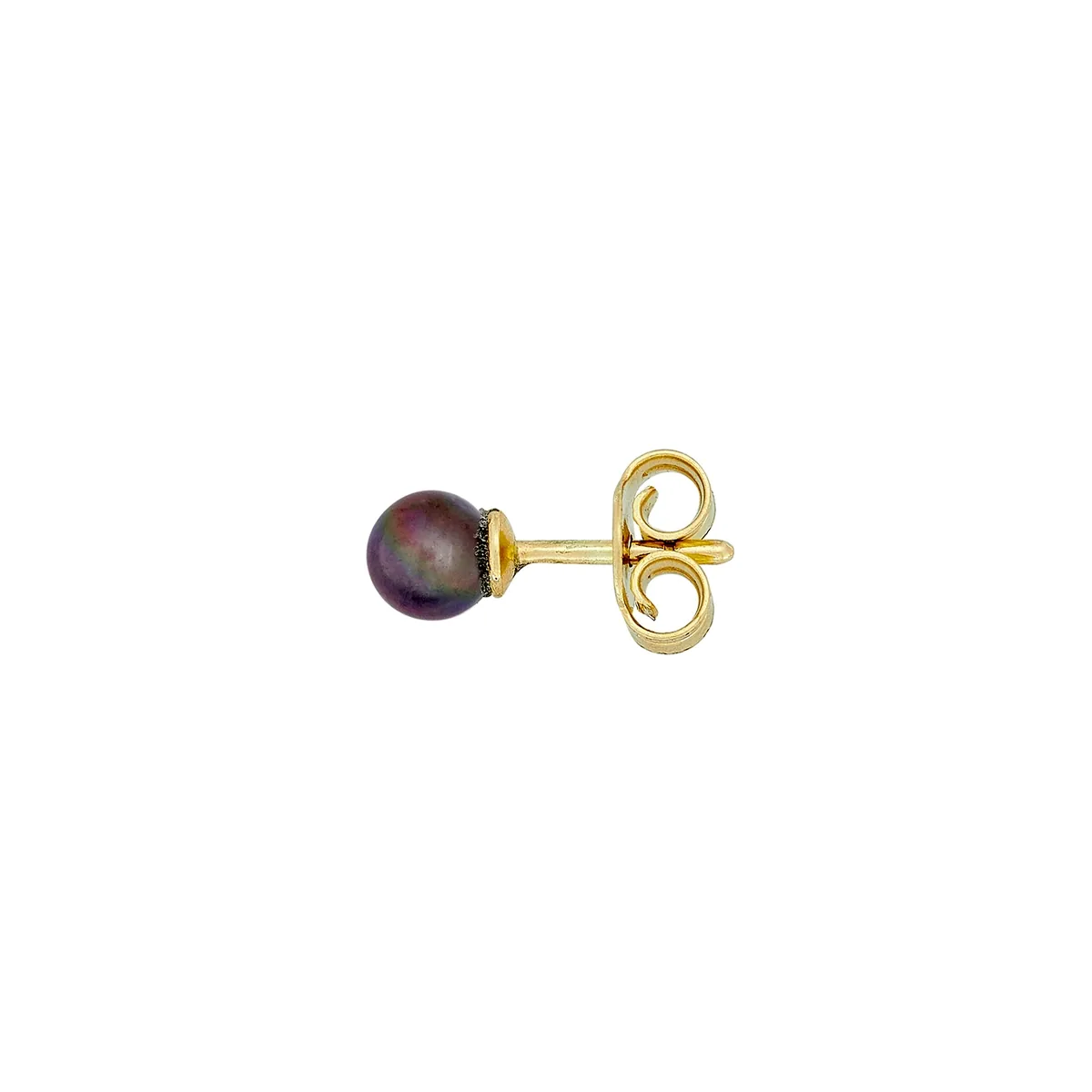 Topos en oro amarillo de 18 Kilates, Solitario, con perlas centrales de 8 mm de ancho aprox