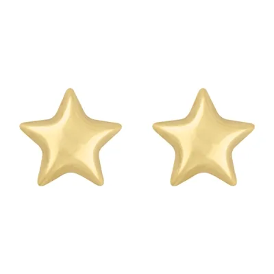 Topos de estrella en oro amarillo de 18 Kilates