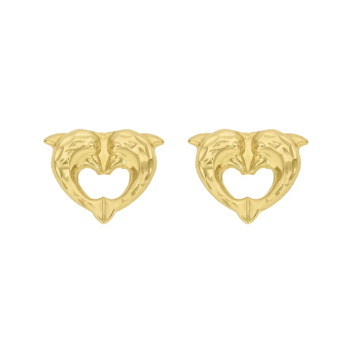 Topos en oro amarillo de 18 Kilates con visos, Animal