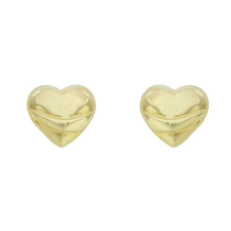 Topos en oro amarillo de 18 Kilates, Corazón, 7 mm. de ancho