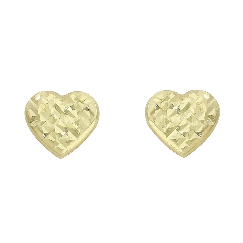 Topos en oro amarillo de 18 Kilates con visos, Corazón, 5 mm. de ancho