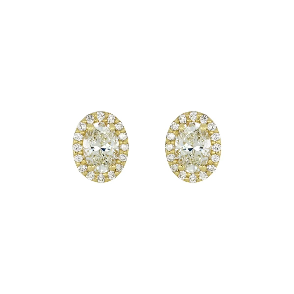 Topos en oro amarillo de 18 Kilates, Uñas+decoración, con diamante de laboratorio de 1.72 Ct