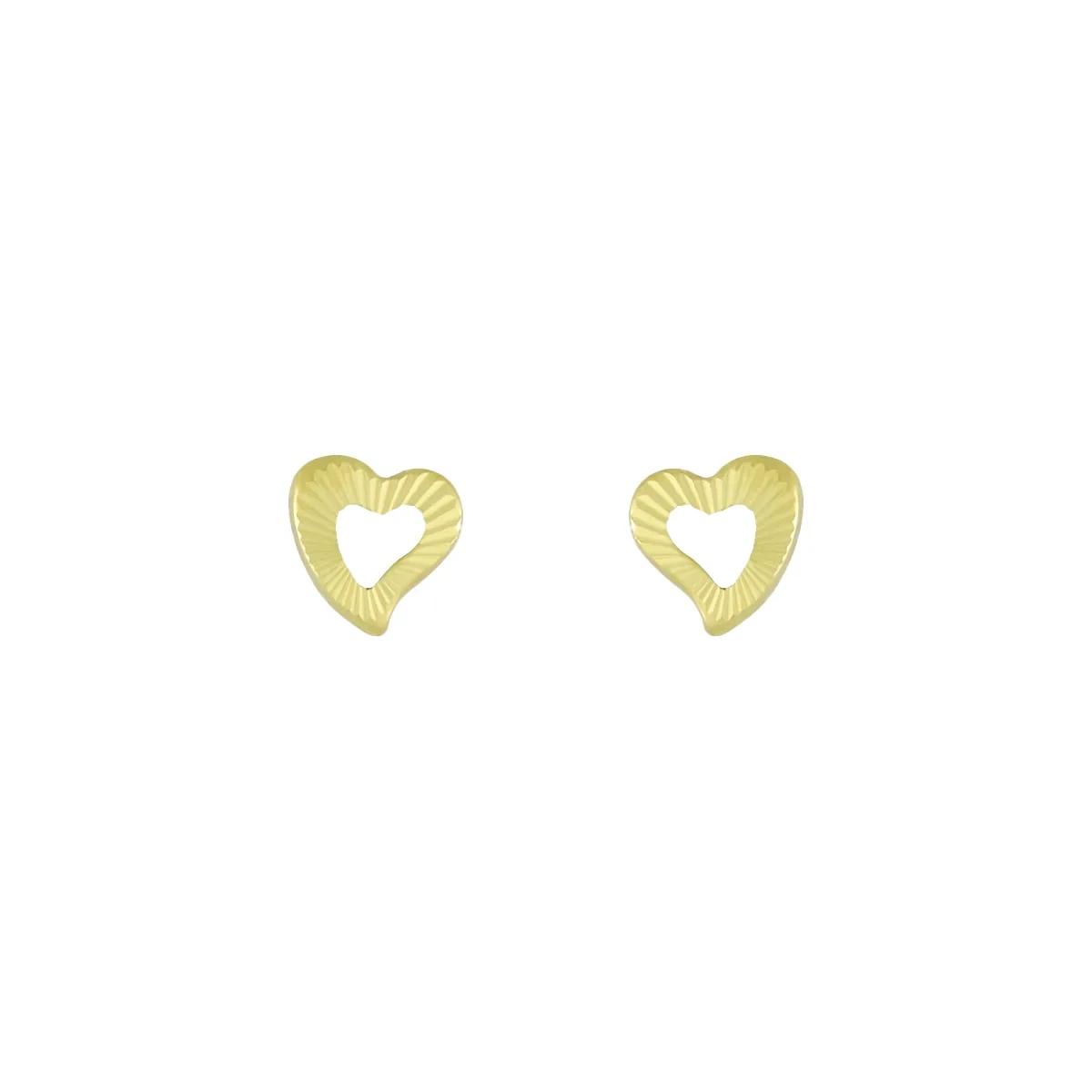 Topos en oro amarillo de 18 Kilates con visos, Corazón, 4.50 mm. de ancho