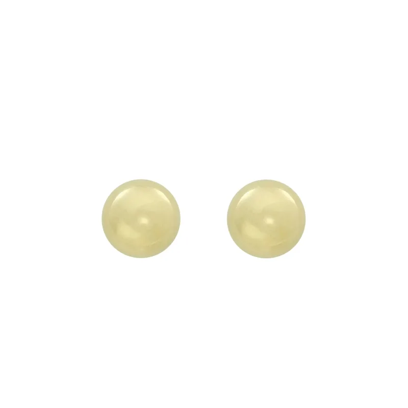 Topos en oro amarillo de 18 Kilates, 1/2 bola, 4 mm. de ancho