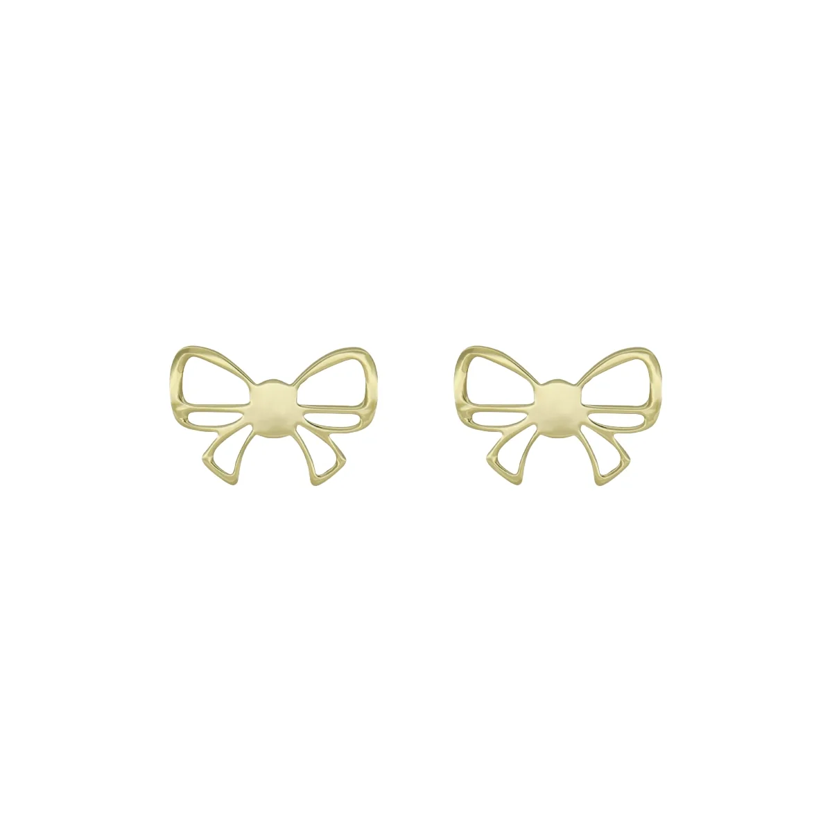 Topos en oro amarillo de 18 Kilates, Moño