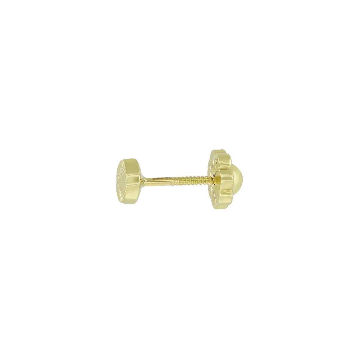 Topos en oro amarillo de 18 Kilates con visos, Figuras geométricas, 4 mm. de ancho
