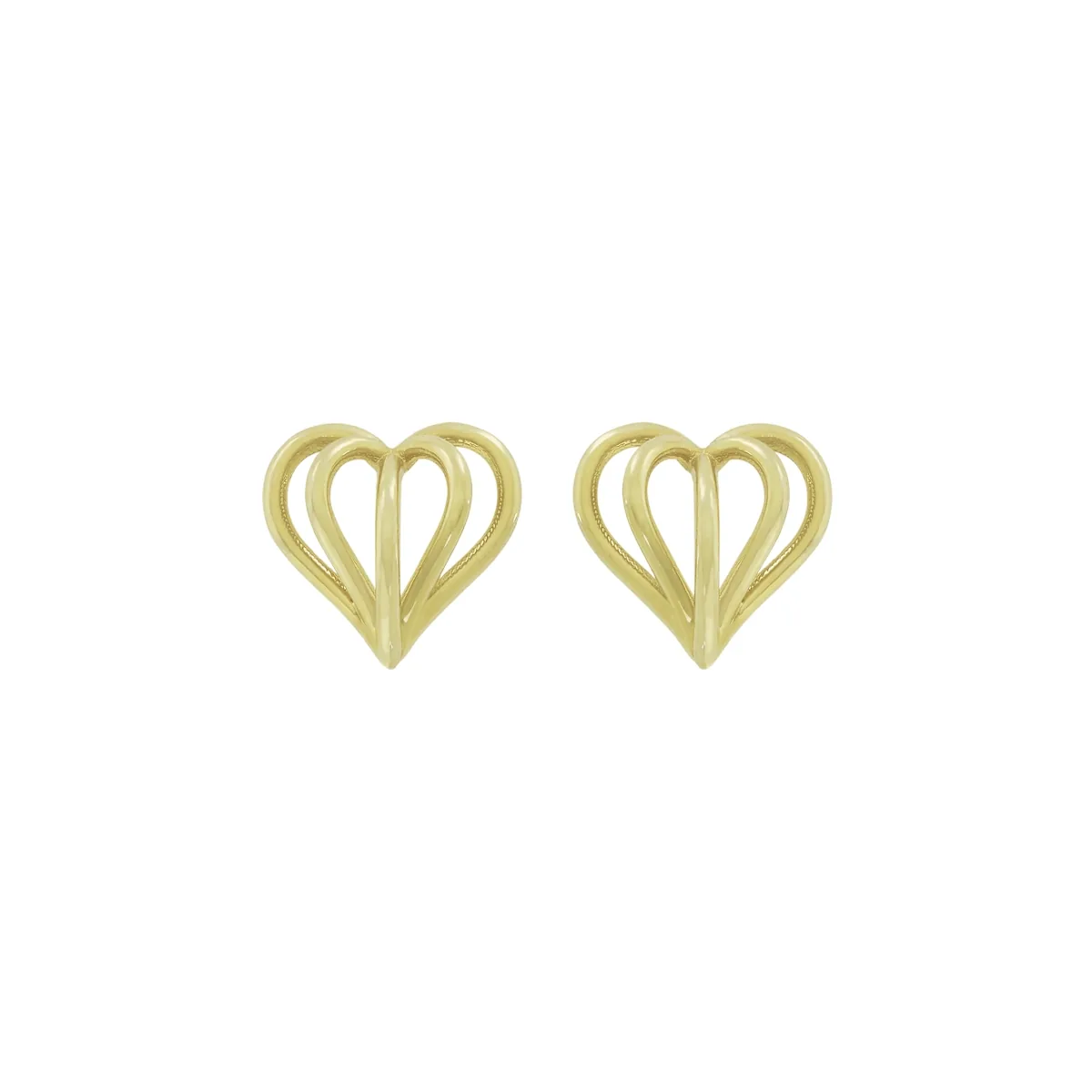Topos en oro amarillo de 18 Kilates, Corazón