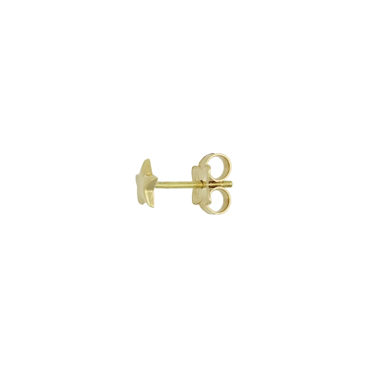 Topos en oro amarillo de 18 Kilates, Estrella, 5 mm. de ancho