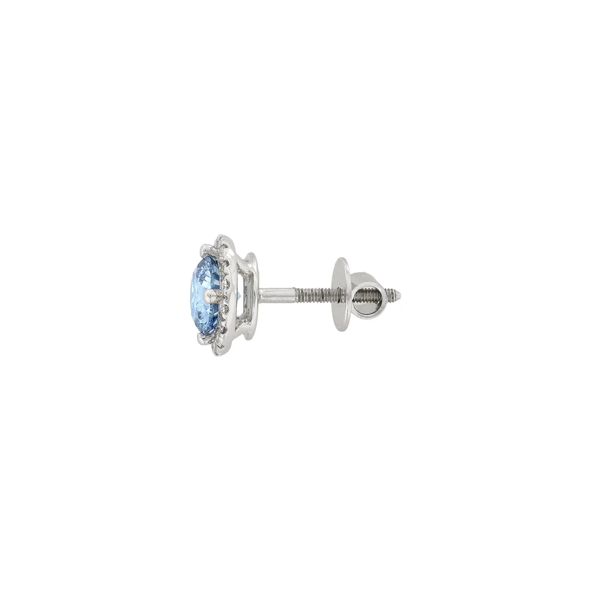 Topos en oro blanco de 18 Kilates, Uñas+decoración, con 2 diamante de laboratorio centrales de 1.50 Ct y decoración en diamante de laboratorio de 0.27 Ct