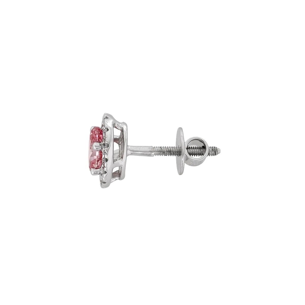 Topos en oro blanco de 18 Kilates, Uñas+decoración, con 2 diamante de laboratorio centrales de 1.00 Ct y decoración en diamante de laboratorio de 0.15 Ct