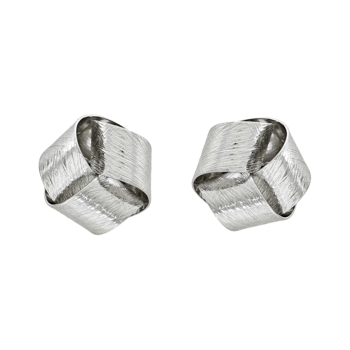 Topos en plata Ley 925 con visos, Nudo, 12 mm. de ancho, de la coleccion Sueños