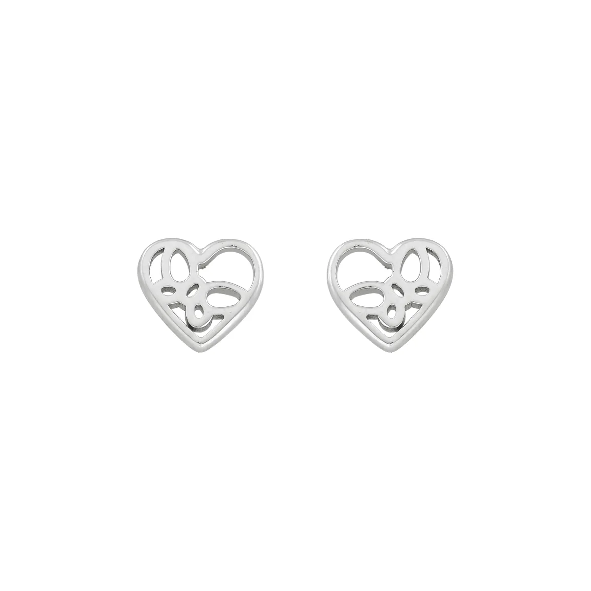 Topos en plata Ley 925, Corazón, 8 mm. de ancho